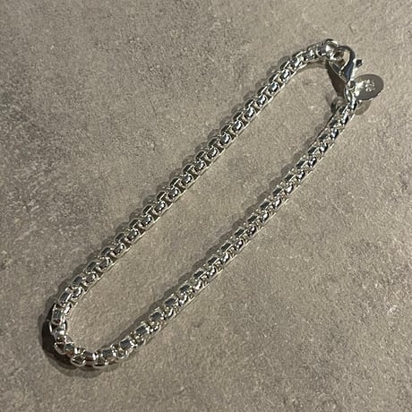 2510BR0093 / Block Connect Chain Bracelet（Silver）