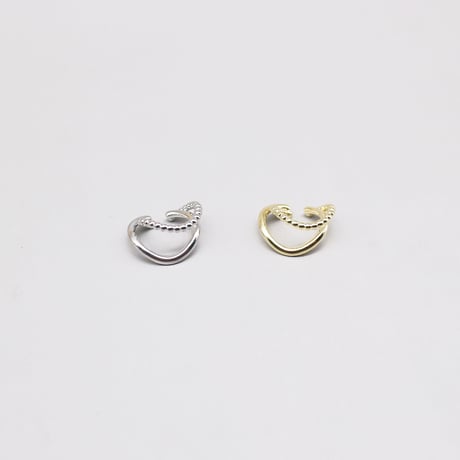 Metal Geometry Double Line  Earcuff （Gold） / EC076
