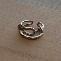 2605RG0788 / Stone line design ring（Silver）