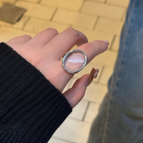 2508RG0670 / Clear Stone ring（Silver）