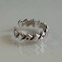 2604RG0778 / Square text ring（Silver）