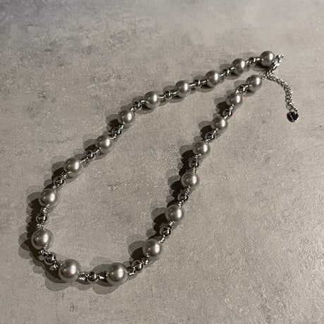 2511NC0373 / Mix ball chain necklace（Silver）