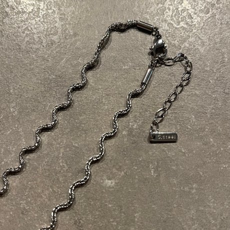 2502NC0290 / Wave chain Necklace（Silver）