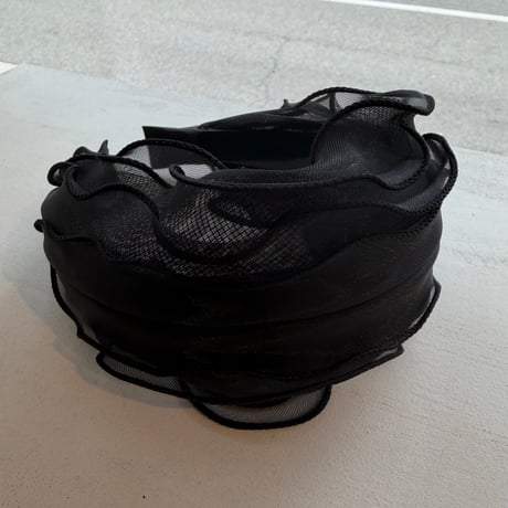 2606HA0093(S)/ Tulle Headband（Black）