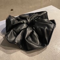 2508HA0073 /  Volume Eco leather Hair rubber（Black)