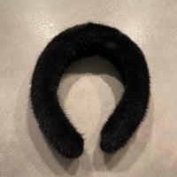 2410HA0083(S)/ Real mink fur headband（Black）