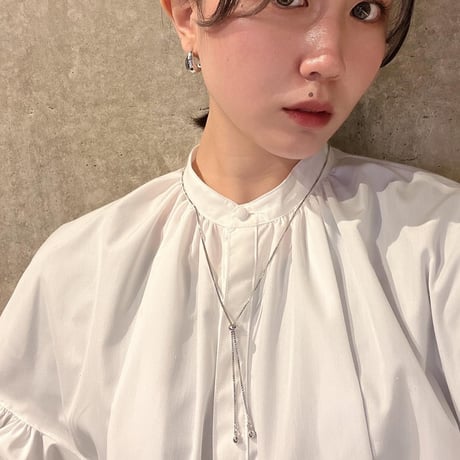 2601NC0376 / Choker chain necklace（Silver）