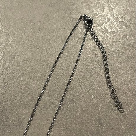 2509NC0358 / Flower motif charm Necklace（Silver）
