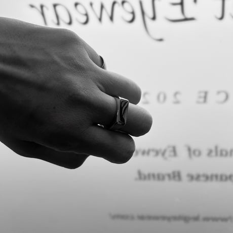 【Select】IM25AC_RG023 / Simple squarer ring（Silver）
