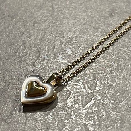 2502NC0289 / Shell heart motif Necklace（Gold）