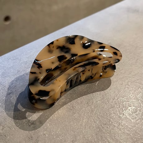 2602HA0082(S)/ Marble curve Hair Clip （Beige）