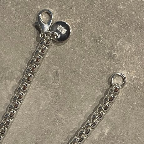 2510BR0093 / Block Connect Chain Bracelet（Silver）