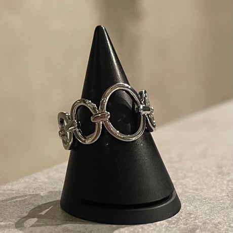 2510RG0692 / Oval connect design Ring（Silver）