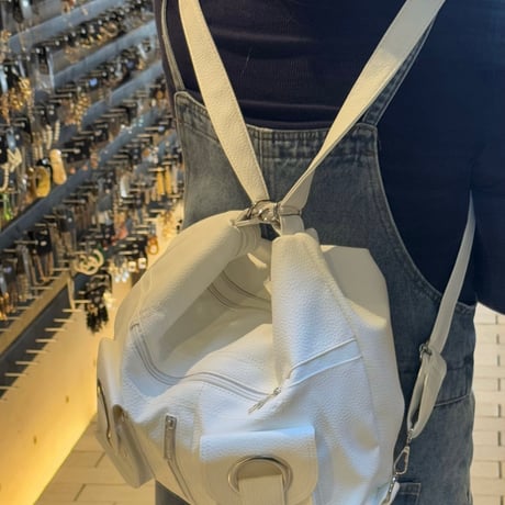 2507BG035(S)/ 2Way Shoulder Bag （White)