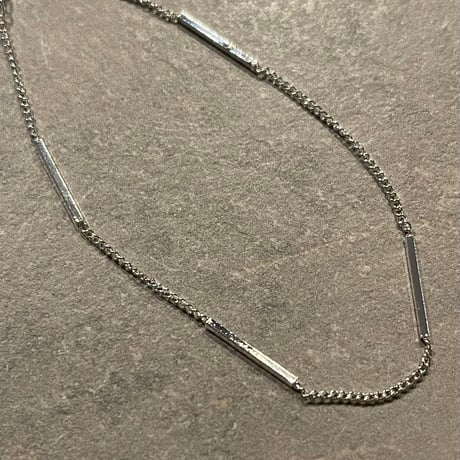 2504BR0079 / Bar design chain bracelet （silver)