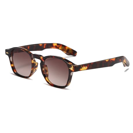 【 Select 】Vintage Retro Square Decoration Design Sunglasses(Leopard)