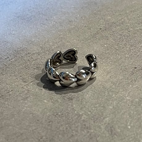 2406RG0479 / Heart motif line ring（Silver)