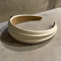 2503HA0058（S）/ Satin line headband（White)