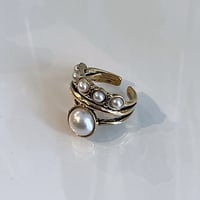 2310RG0316 /  Layer pearl ring （Gold）