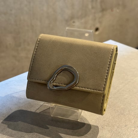 2509GS040(S)/ Point Tri-fold Wallet（Beige)