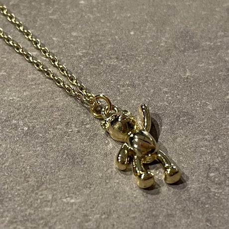 2502NC0287 / Teddy bear motif Necklace（Gold）