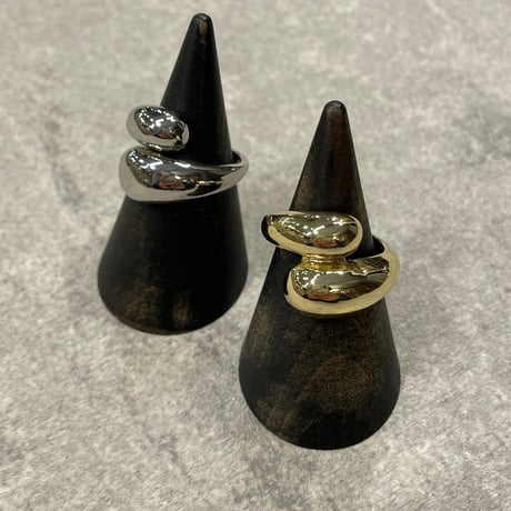 2402RG0391  / Cross drop ring （L / Gold）