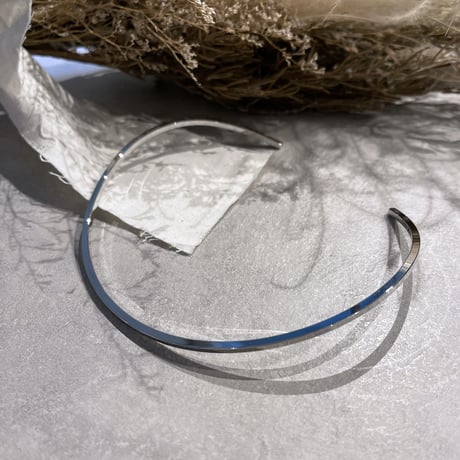 2303NC0184 / Metal wave choker（Silver）