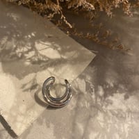 EC104 / Double line curve  Earcuff(Silver)