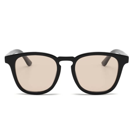 【 Select 】Square Flat Lens Sunglasses (Black/Lt.Smoke)