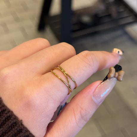 2502RG0579 / Helix design ring（Gold）
