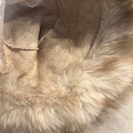 2510KC1022(S) / Mix Fur Hat（Ivory/Beige）