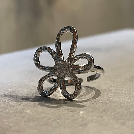 2505RG0621 / Stone Flower motif ring（Silver）