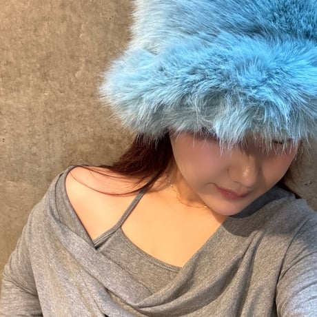 2409HW0050(S)/ Volume fur hat #2（Blue）