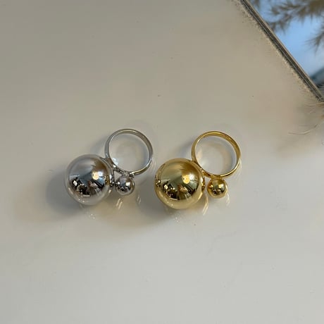2408RG0507 / Bubble ball Design ring（Silver）