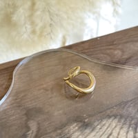 Double Layer Bending Ear Cuff （GOLD）  / EC-039