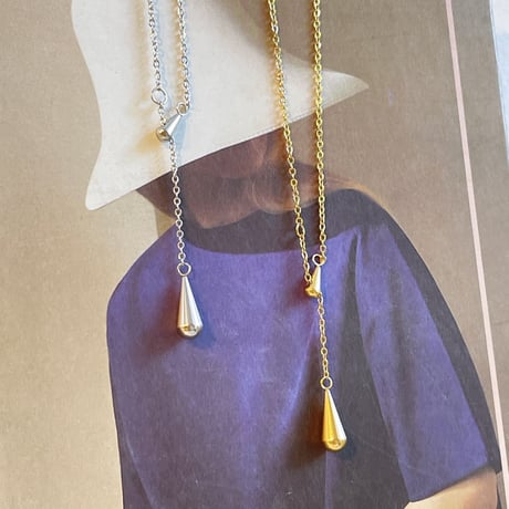 2310NC0205 / Double drop chain Necklace（Silver）