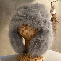 2510KC130104(S) / 2way volume flight fur cap（Gray）