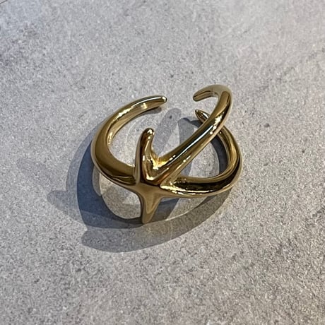 2505RG0620 / Asymmetry Star motif ring（Gold）