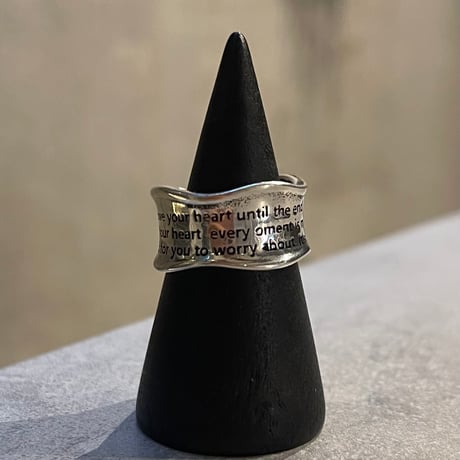 2510RG0694 / Letter craft wave ring（Silver）
