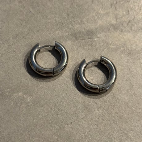 2504PR0773 / stainless  hoop Pierce（Silver）