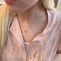 2507NC0349 / Mini Cross charm Necklace（Gold）