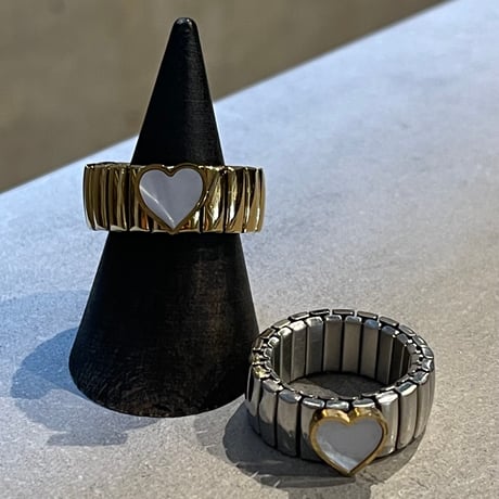 2503RG0591 / Flat Heart point ring（Silver）
