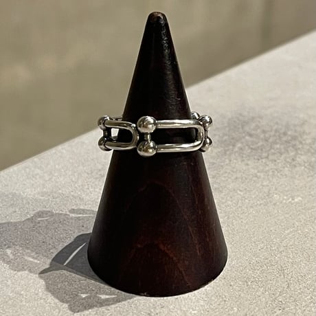 2410RG0532 / Splice Geometric Hollow Chain ring #2（Silver）