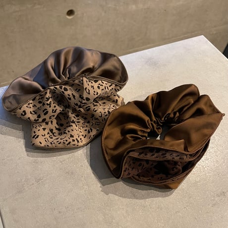 2512HA0078（S）/ Leopard Frill Hair rubber（Beige）