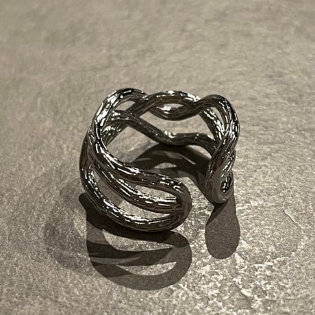2505RG0619 / Craft wave line ring（Silver）