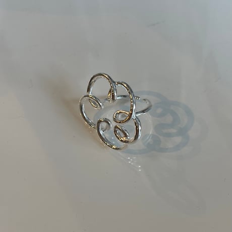 2312RG0371 / Flower twist line ring（Silver）
