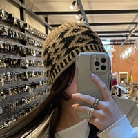 2602HW059(S) /  Knit Hat（Beige）