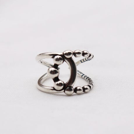 Cross metal ring（Silver） / 2408-RG0509