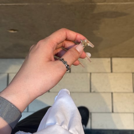 2506RG0640 /Daisy flower ring（Silver）