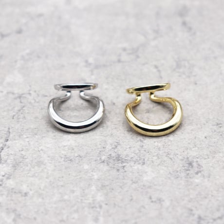 Double Layer Bending Ear Cuff（SILVER）  / EC-039